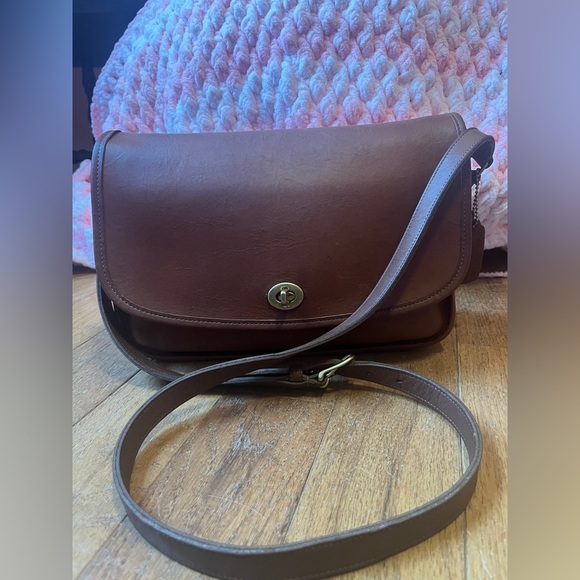 Coach Handbags - Coach Brown Leather Crossbody Bag